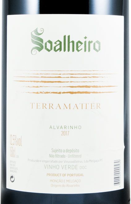2017 Soalheiro Terramatter branco 1,5L