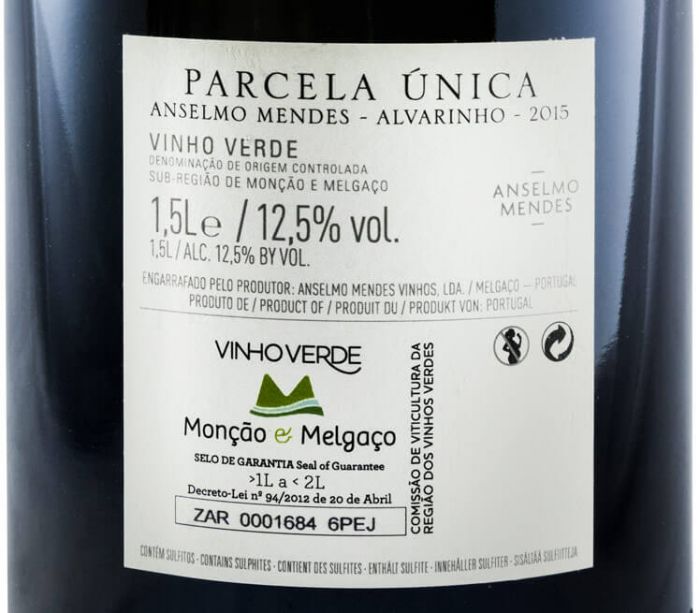 2015 Anselmo Mendes Parcela Única white 1.5L