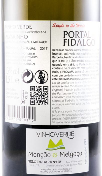 2017 Portal do Fidalgo Alvarinho branco 1,5L