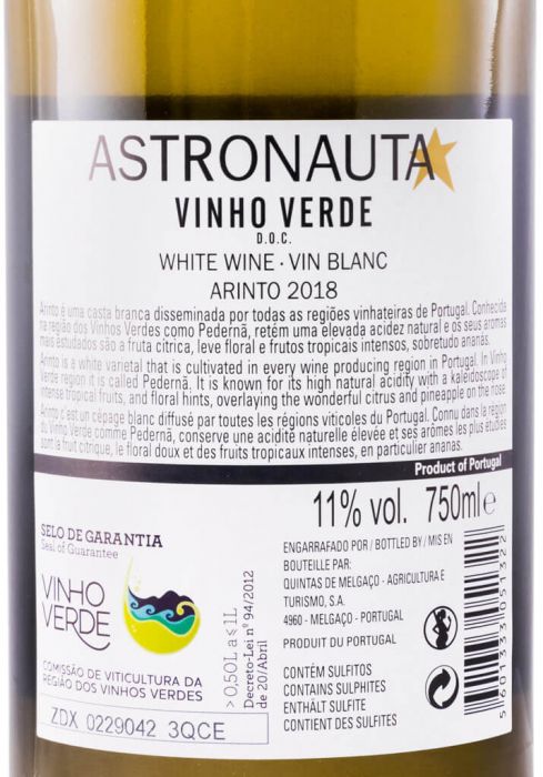 2018 Astronauta Arinto branco