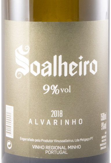 2018 Soalheiro Alvarinho Dócil branco 1,5L