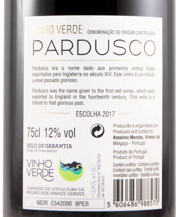2017 Anselmo Mendes Pardusco red