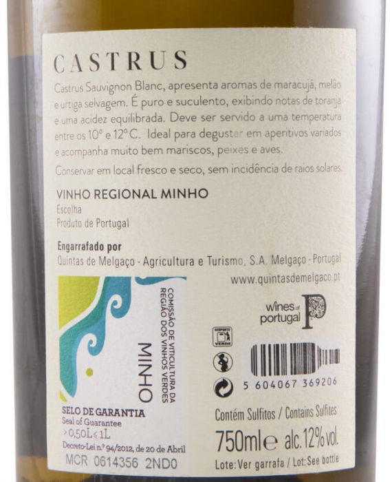 2019 Quintas de Melgaço Castrus Sauvignon Blanc white