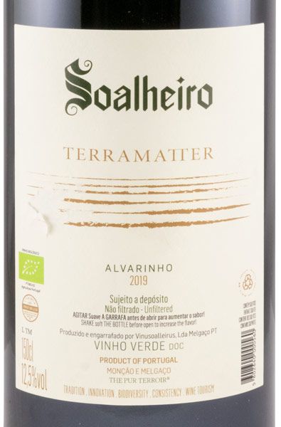 2019 Soalheiro Terramatter branco 1,5L