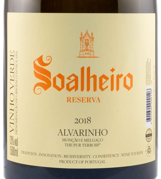 2018 Soalheiro Alvarinho Reserva branco 1,5L