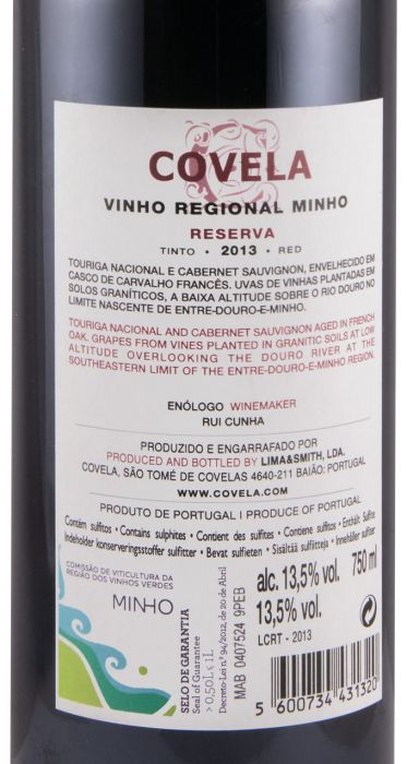 2013 Covela Reserva tinto