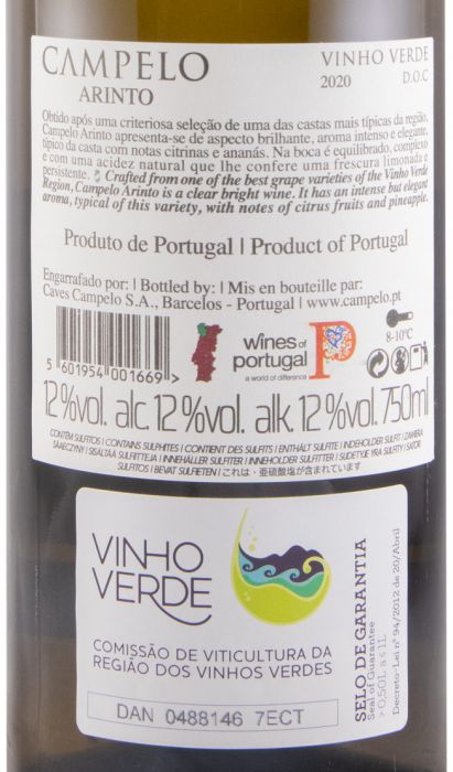 2020 Caves Campelo Arinto white