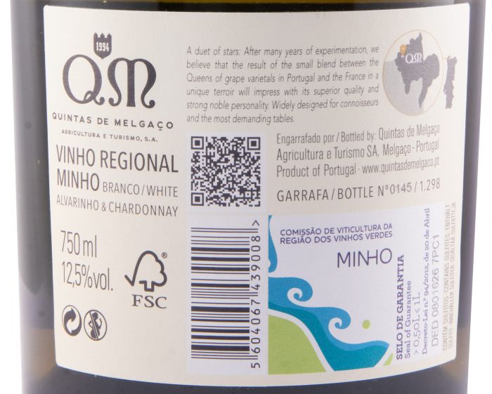 2020 Quintas de Melgaço QM Alvarinho & Chardonnay branco