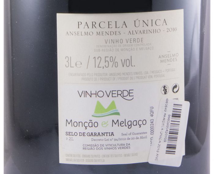 2016 Anselmo Mendes Parcela Única branco 3L