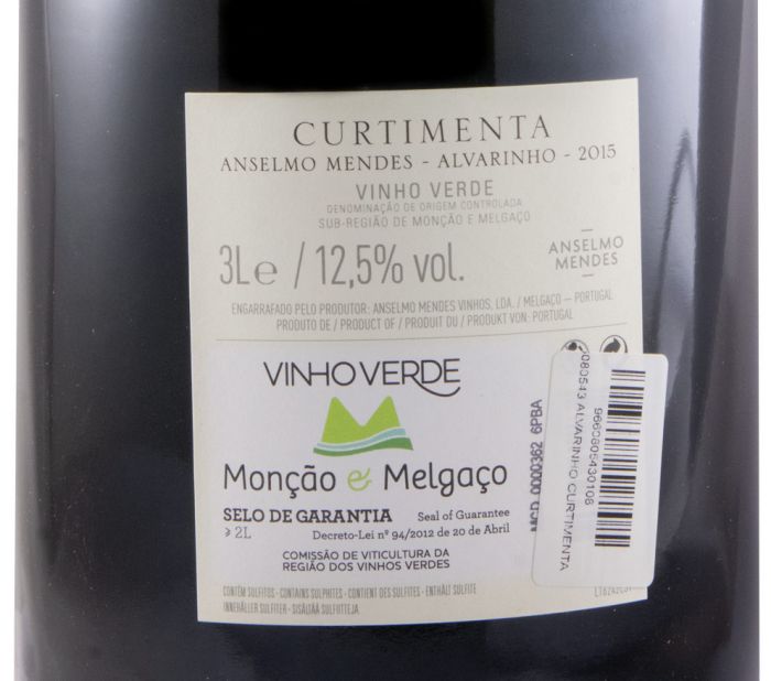 2015 Anselmo Mendes Curtimenta Alvarinho white 3L