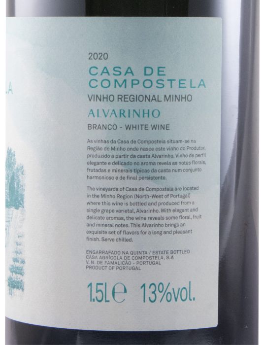 2020 Casa de Compostela Alvarinho Premium branco 1,5L