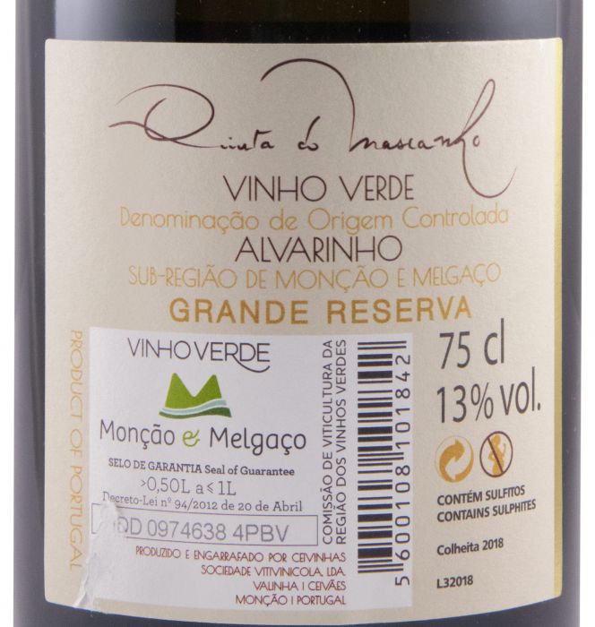 2018 Quinta do Mascanho Grande Reserva branco