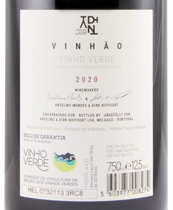 2020 Anselmo Mendes & Dirk Niepoort ADN Vinhão tinto