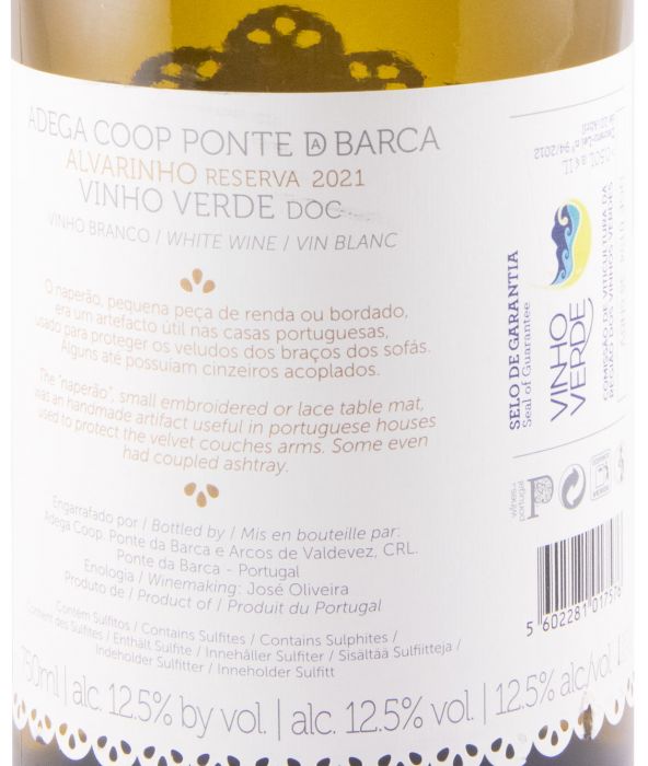 2021 Ponte da Barca Alvarinho Reserva branco