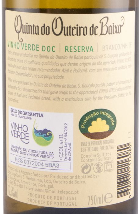 2022 Quinta do Outeiro de Baixo white