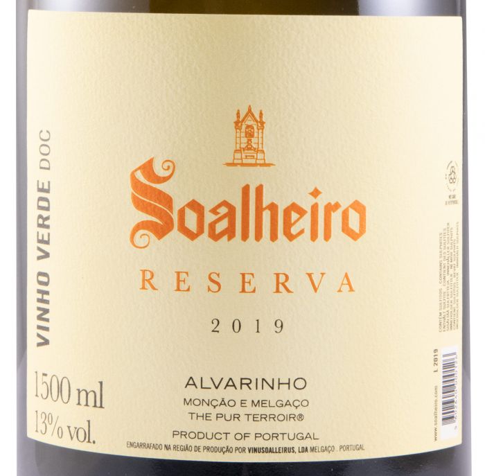 2019 Soalheiro Alvarinho Reserva branco 1,5L