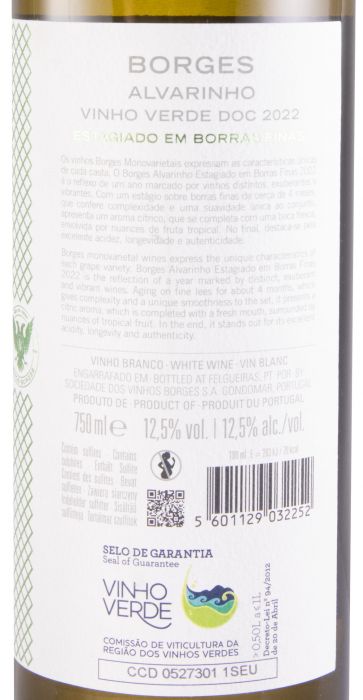 2022 Borges Alvarinho branco