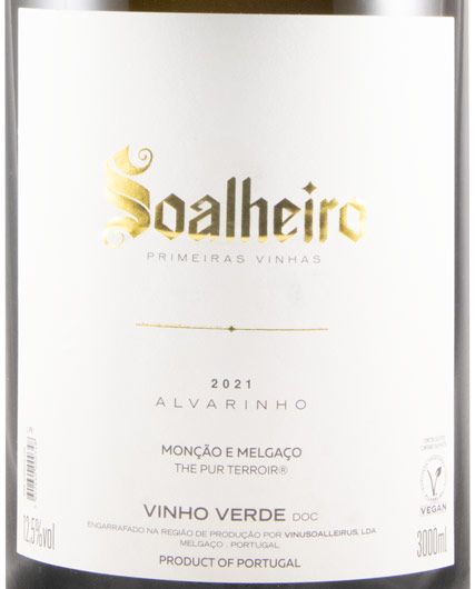 2021 Soalheiro Primeiras Vinhas Alvarinho branco 3L