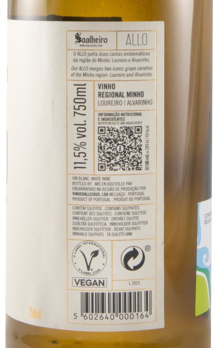 2023 Soalheiro Allo Alvarinho & Loureiro branco