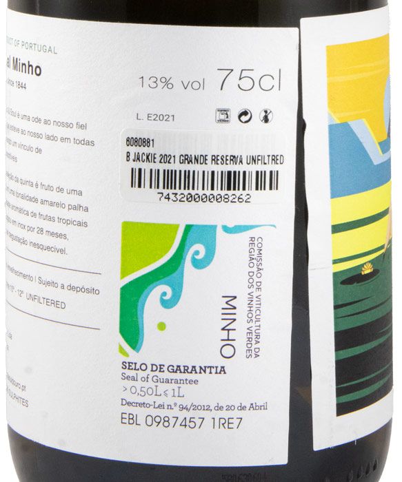 2021 Jackie Unfiltred Grande Reserva branco