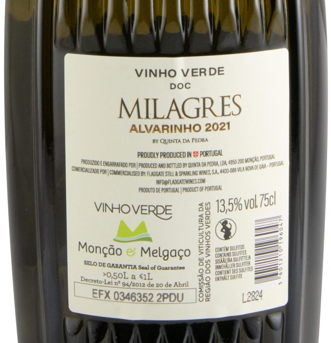 2021 Milagres Alvarinho branco