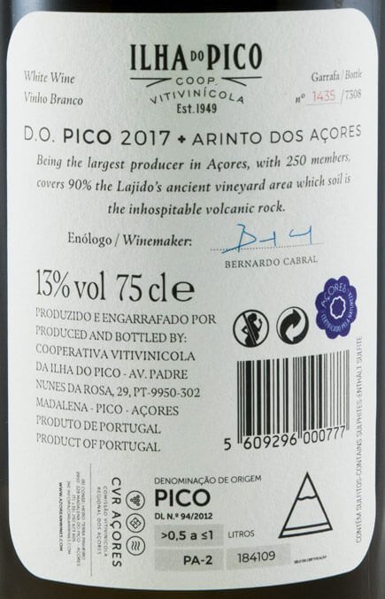 2017 Picowines Arinto dos Açores branco
