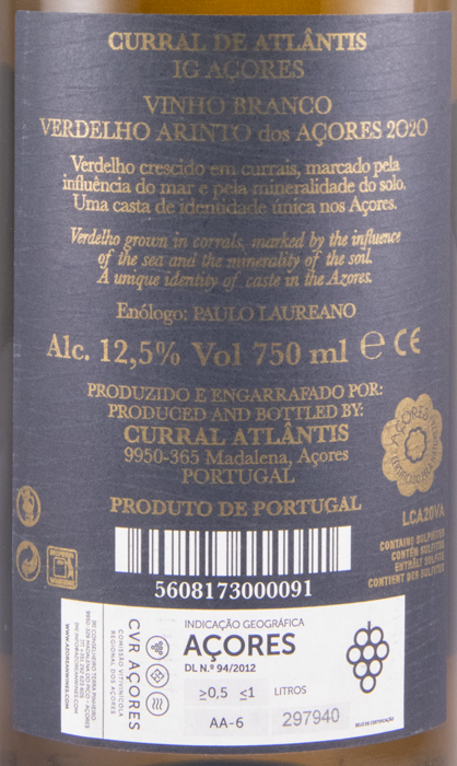 2020 Curral Atlântis Verdelho & Arinto dos Açores white