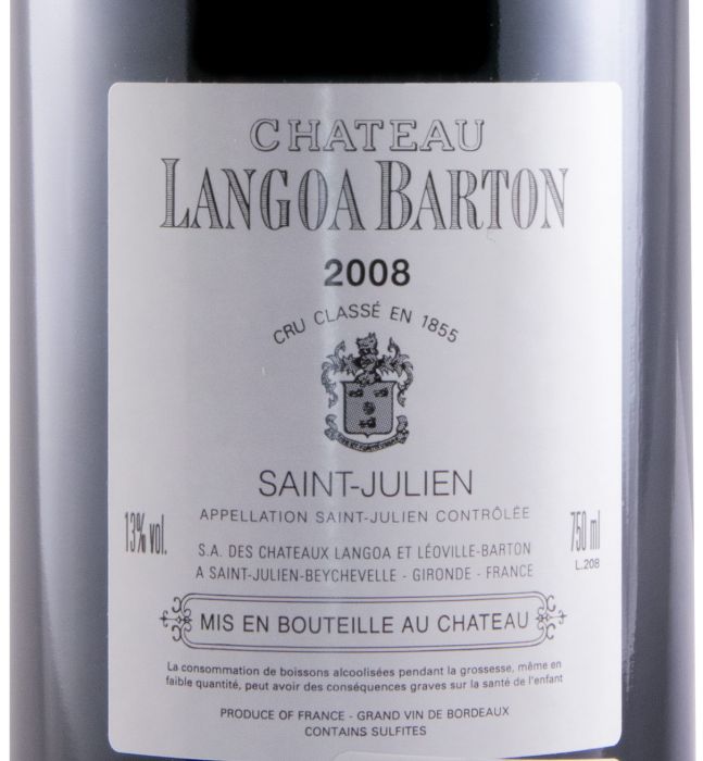 2008 Château Langoa Barton Saint-Julien tinto