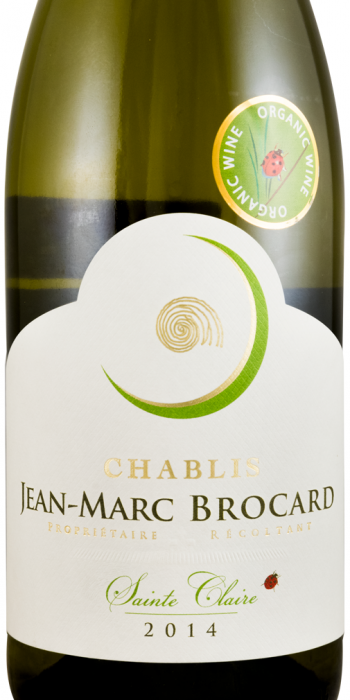 2014 Domaine Jean-Marc Brocard Sainte Claire Chablis biológico branco