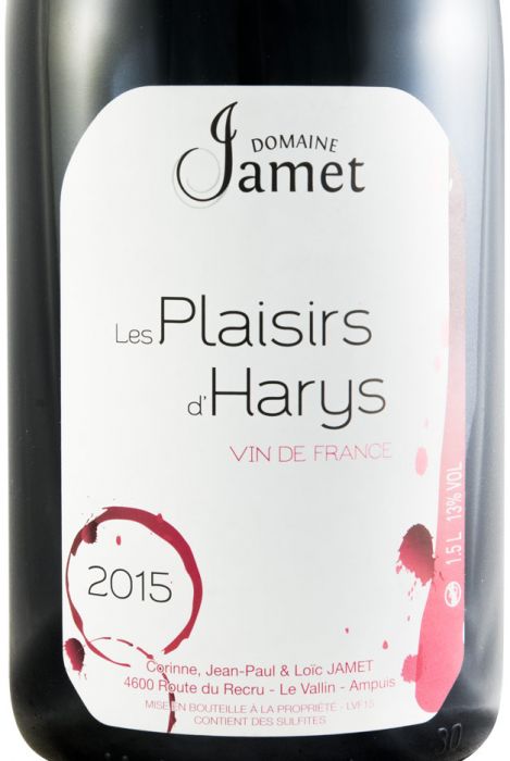 2015 Domaine Jamet Les Plaisirs d'Harys red 1.5L