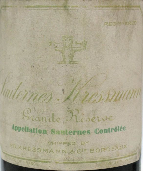 1962 Kressmann Sauternes branco