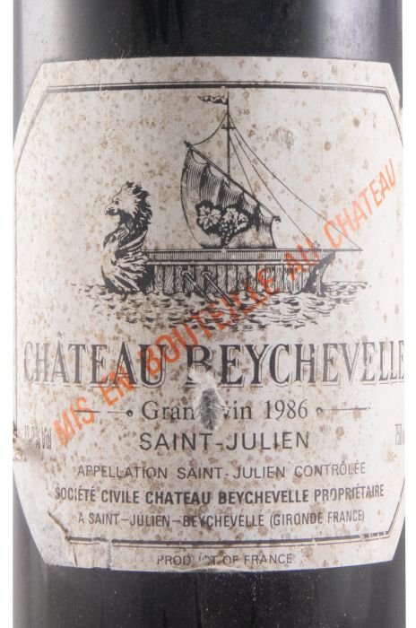 1986 Château Beychevelle Saint-Julien red