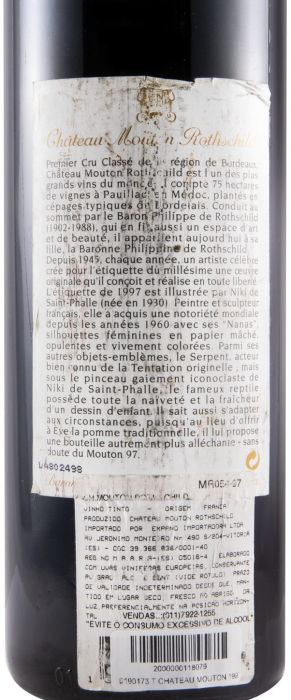 1997 Château Mouton Rothschild Pauillac tinto