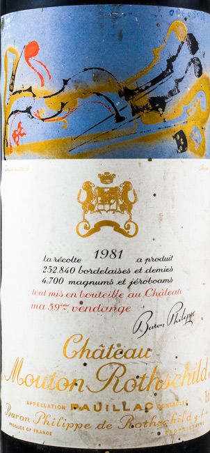 1981 Château Mouton Rothschild Pauillac tinto