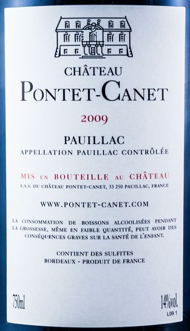 2009 Château Pontet-Canet Pauillac tinto