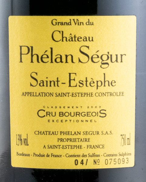 2004 Château Phélan Ségur Saint-Estèphe tinto