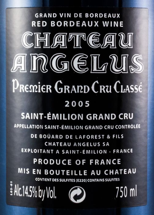 2005 Château Angelus Saint-Émilion red