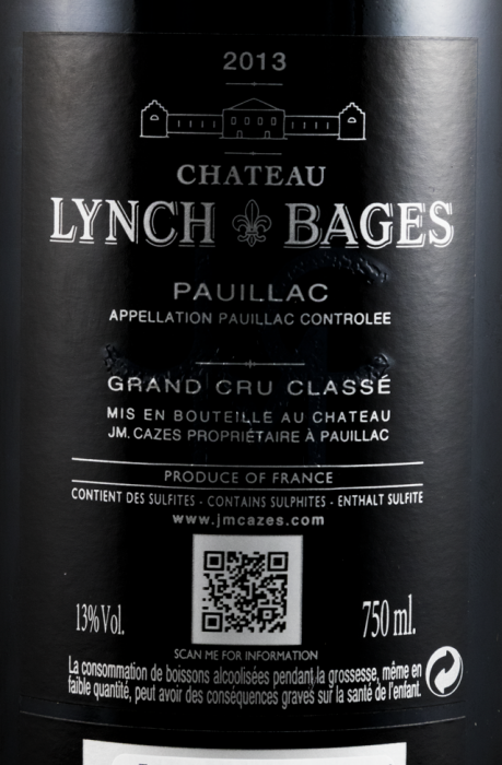 2013 Château Lynch-Bages Pauillac tinto