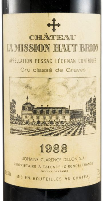 1988 Château La Mission Haut-Brion Pessac-Léognan red