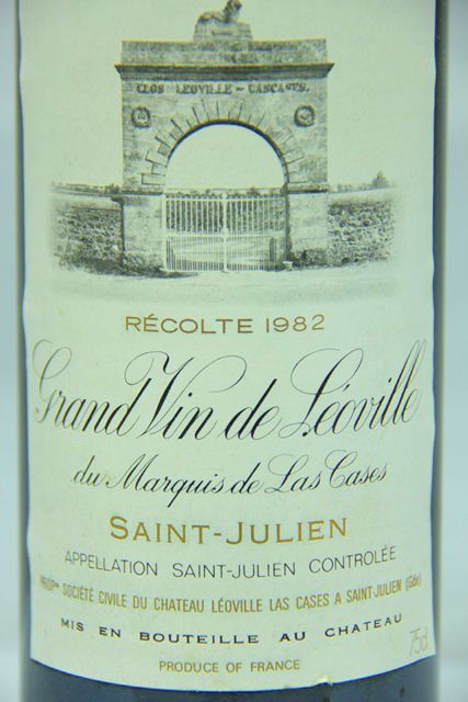 1982 Château Léoville Las Cases Grand Vin de Leoville du Marquis de Las Cases Saint-Julien red
