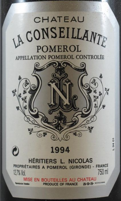 1994 Château La Conseillante Pomerol tinto