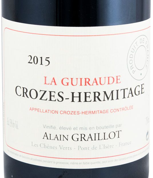 2015 Domaine Alain Graillot La Guiraude Crozes-Hermitage tinto