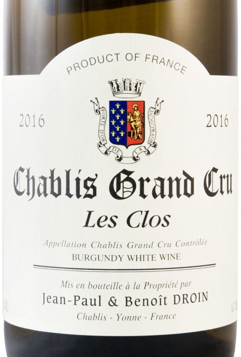 2016 Jean-Paul & Benoît Droin Les Clos Grand Cru Chablis branco