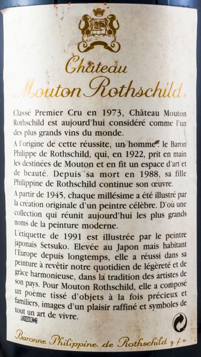 1991 Château Mouton Rothschild Pauillac tinto