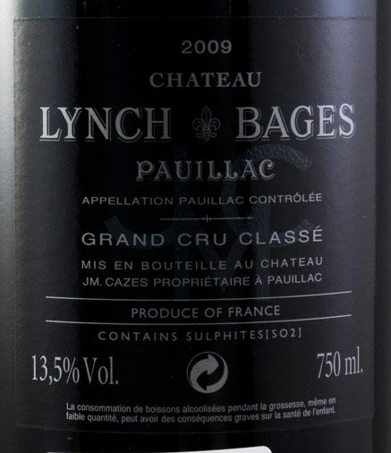 2009 Château Lynch-Bages Pauillac red