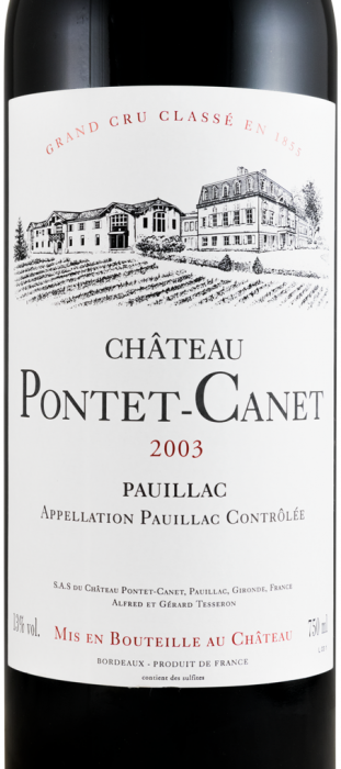 2003 Château Pontet-Canet Pauillac tinto