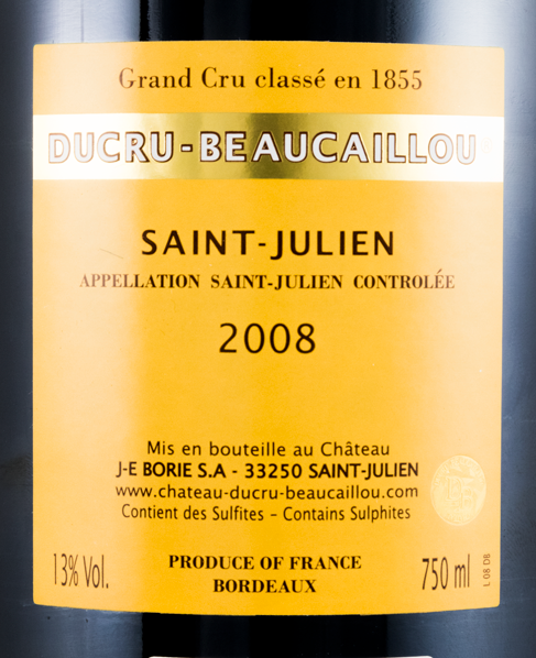 2008 Château Ducru-Beaucaillou Saint-Julien tinto