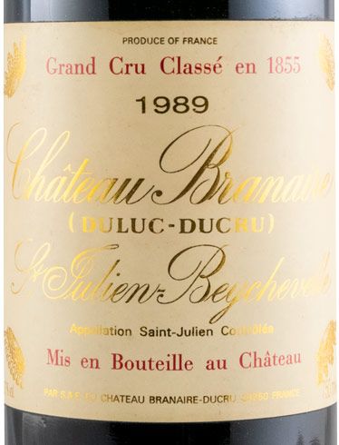 1989 Château Branaire-Ducru Saint-Julien red