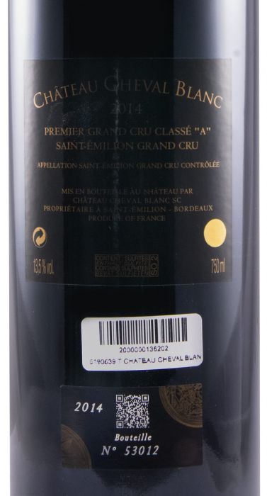 2014 Château Cheval Blanc Saint-Émilion red
