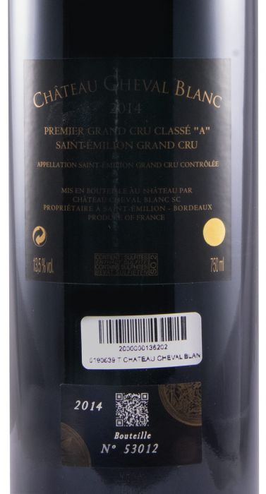 2014 Château Cheval Blanc Saint-Émilion tinto